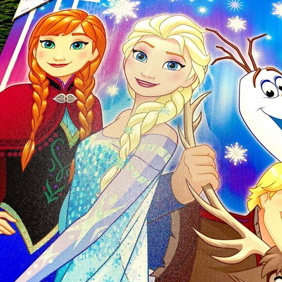 Artissimo Designs Disney Frozen Large Wall Canvas Art Print Portrait New 17 x 22 - Picture 6 of 12